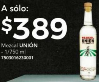 City Club UNIÓN Mezcal  1/750ml oferta