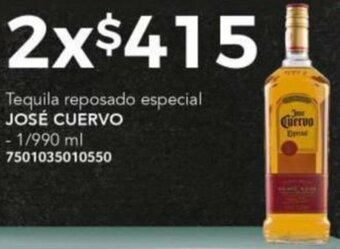 City Club JOSÉ CUERVO Tequila reposado especial 1/990ml oferta