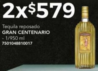 GRAN CENTENARIO Tequila reposado 1/950ml