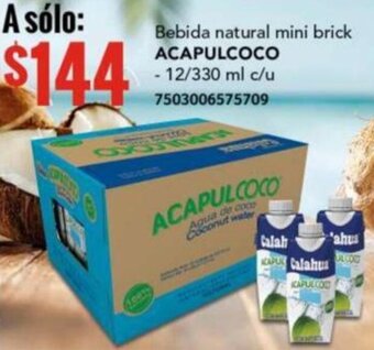 City Club ACAPULCOCO Bebida natural mini brick 12/330ml oferta