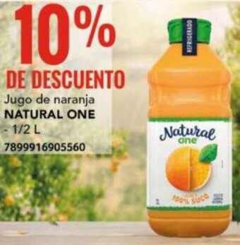 City Club NATURAL ONE Jugo de naranja 1/2L oferta