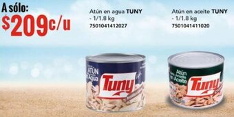 TUNY Atún en agua 1/1.8kg