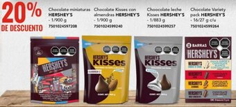 City Club HERSHEY'S Chocolate miniaturas 1/900g oferta