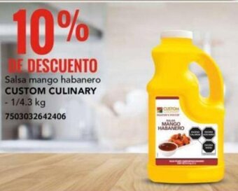 City Club CUSTOM CULINARY Salsa mango habanero 1/4.3kg oferta