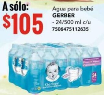 City Club GERBER Agua para bebé 24/500ml oferta