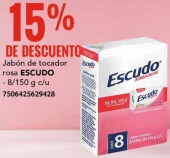 City Club ESCUDO Jabón de tocador rosa 8/150g oferta