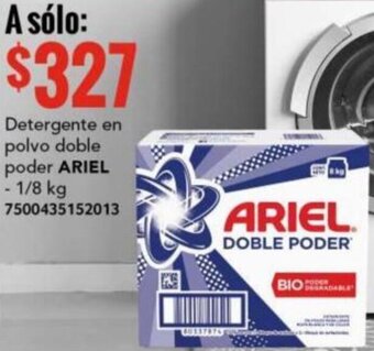City Club ARIEL Detergente en polvo doble poder 1/8kg oferta