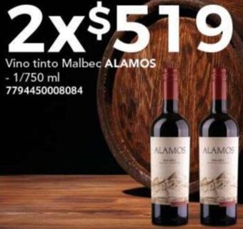 City Club ALAMOS Vino tinto Malbec 1/750ml oferta