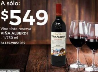 City Club VIÑA ALBERDI Vino tinto reserva 1/750ml oferta