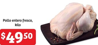 Pollo entero fresco