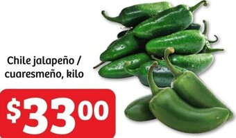 Soriana Híper Chile jalapeño / cuaresmeño oferta