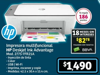 Soriana Híper HP Impresora multifuncional HP Deskjet Ink Advantage oferta