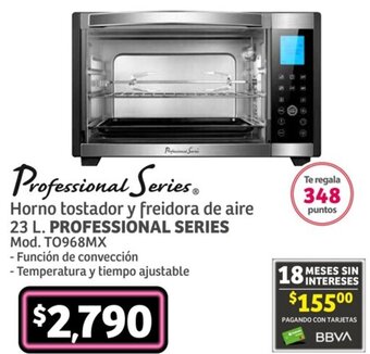 Soriana Híper Professional Series Horno tostador y freidora de aire 23L oferta