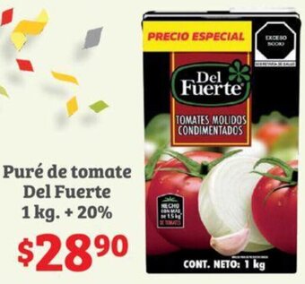 Puré de tomate Del Fuerte 1 kg. + 20%