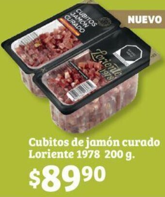 Soriana Híper Cubitos de jamón curado Loriente 1978 200 g oferta
