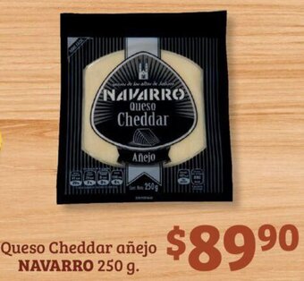 NAVARRO Queso Cheddar añejo 250 g