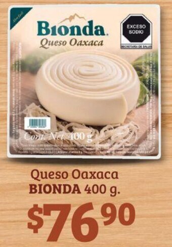Soriana Híper Queso Oaxaca BIONDA 400 g oferta