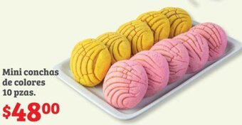 Soriana Híper Mini conchas de colores 10 pzas oferta