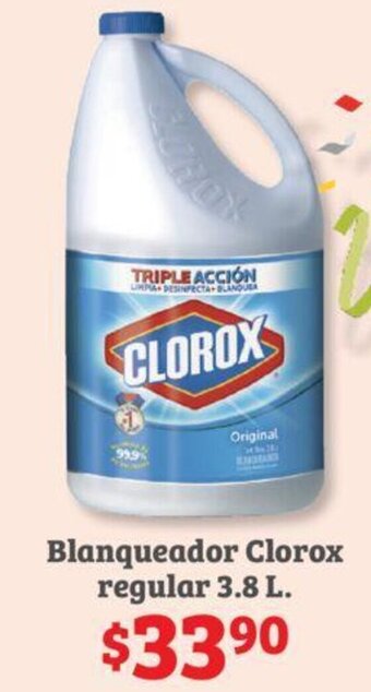 Soriana Híper Blanqueador Clorox regular 3.8 L oferta