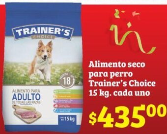 Soriana Híper Alimento seco para perro Trainer's Choice 15 kg oferta