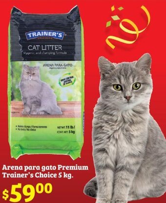 Soriana Híper Arena para gato Premium Trainer's Choice 5 kg oferta