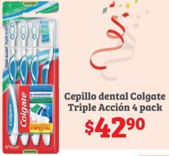 Soriana Híper Cepillo dental Colgate Triple Acción 4 pack oferta