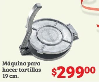 Máquina para hacer tortillas 19cm
