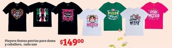 Playera fiestas patrias para dama y caballero