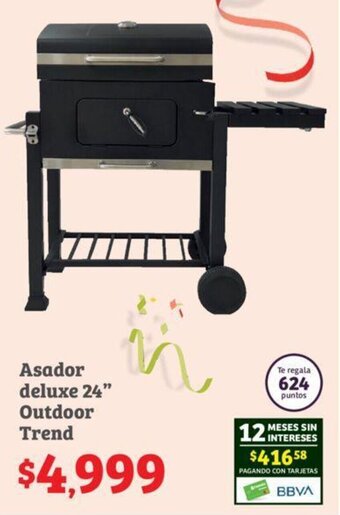 Soriana Híper Asador deluxe 24" Outdoor Trend oferta