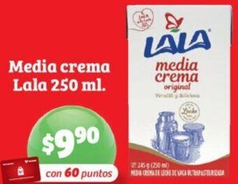 Soriana Híper Media crema Lala 250 ml oferta