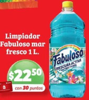Soriana Híper Limpiador Fabuloso mar fresco 1 L oferta
