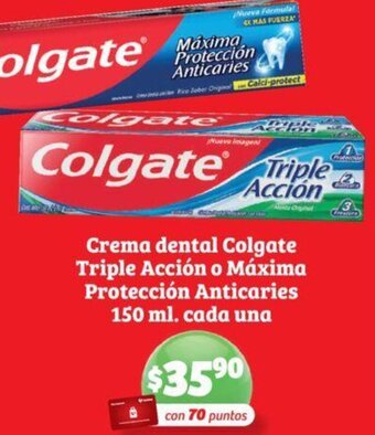 Soriana Híper Crema dental Colgate Triple Acción o Máxima Protección Anticaries 150 ml oferta