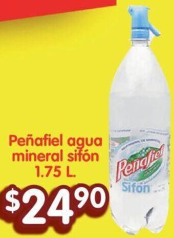Soriana Híper Peñafiel agua mineral sifón 1.75 L oferta