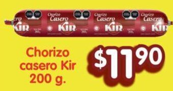Soriana Híper Chorizo casero Kir 200 g oferta