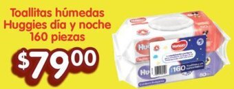 Toallitas húmedas Huggies día y noche 160 piezas