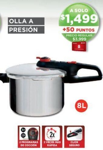 Soriana Híper OLLA A PRESIÓN 8L oferta