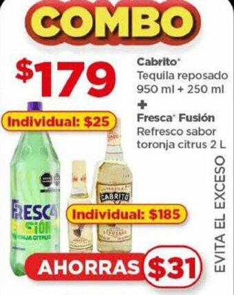 Cabrito Tequila reposado 950 ml + 250 ml