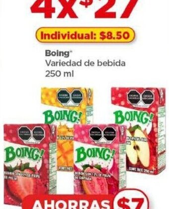 Bodega Aurrerá Boing Variedad de bebida 250 ml oferta