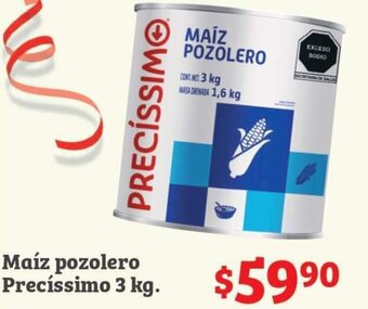 Soriana Híper Maíz pozolero Precíssimo 3 kg. oferta