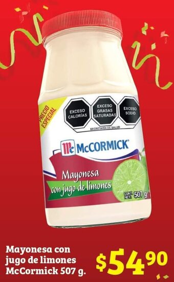 Soriana Híper Mayonesa con jugo de limones McCormick 507 g oferta