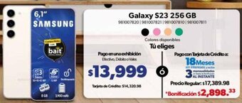 Sam's Club SAMSUNG Galaxy S23 256 GB oferta