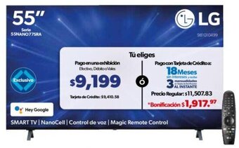Sam's Club LG SMART TV 55" oferta