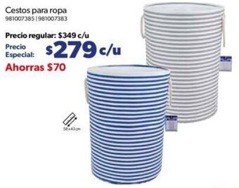 Sam's Club Cestos para ropa oferta