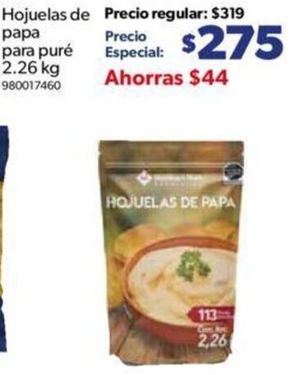 Sam's Club Hojuelas de papa para puré 2.26kg oferta