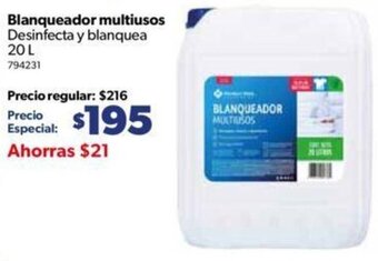 Sam's Club Blanqueador multiusos Desinfecta y blanquea 20L oferta