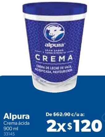 Sam's Club Alpura Crema ácida 900 ml oferta