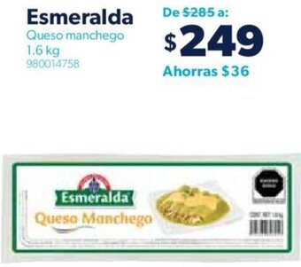 Esmeralda Queso manchego 1.6 kg