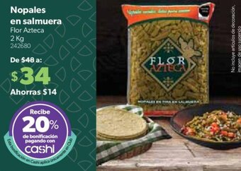 Nopales en salmuera Flor Azteca 2kg