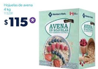 Sam's Club Hojuelas de avena 4 kg oferta
