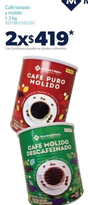 Sam's Club Café tostado y molido 1.2kg oferta